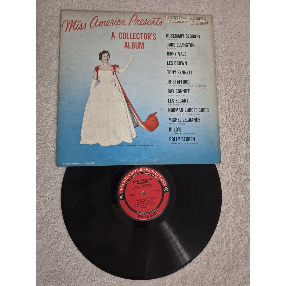 MISS AMERICA Nancy Anne Fleming 1961 PRESENTS A COLLECTOR'S ALBUM Columbia
